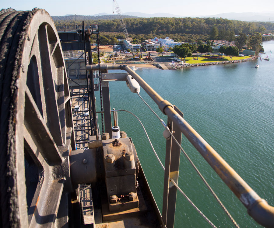 Lift span looking down