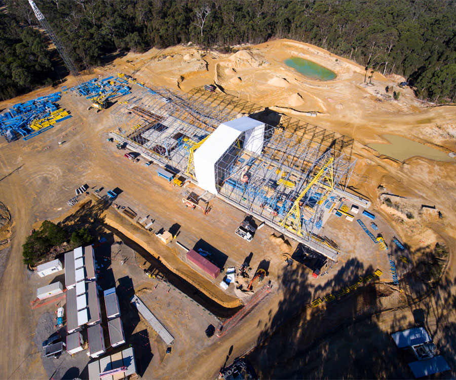 Pre-cast on existing quarry