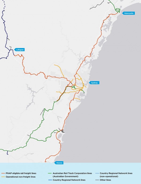 FNAP Rail Corridor Map