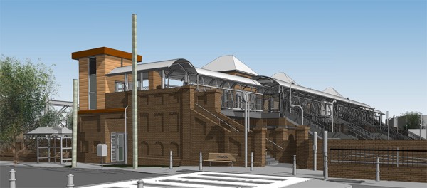 Homebush Station Upgrade southern side artist impression