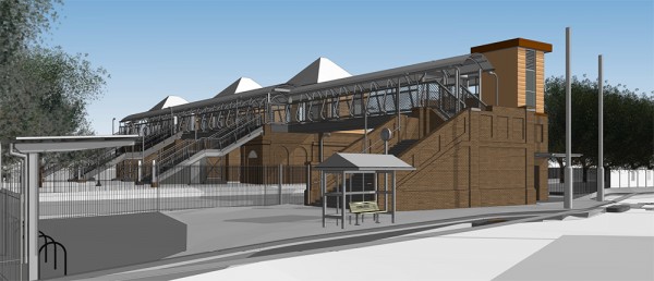 Homebush Station upgrade northern side artist impression
