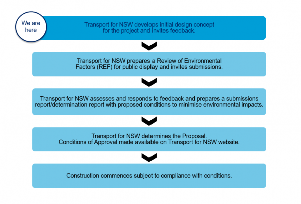 Next steps process chart advising project stage and future steps
